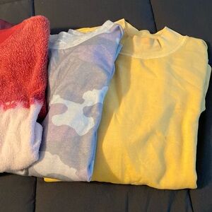 Variety of sweatshirts